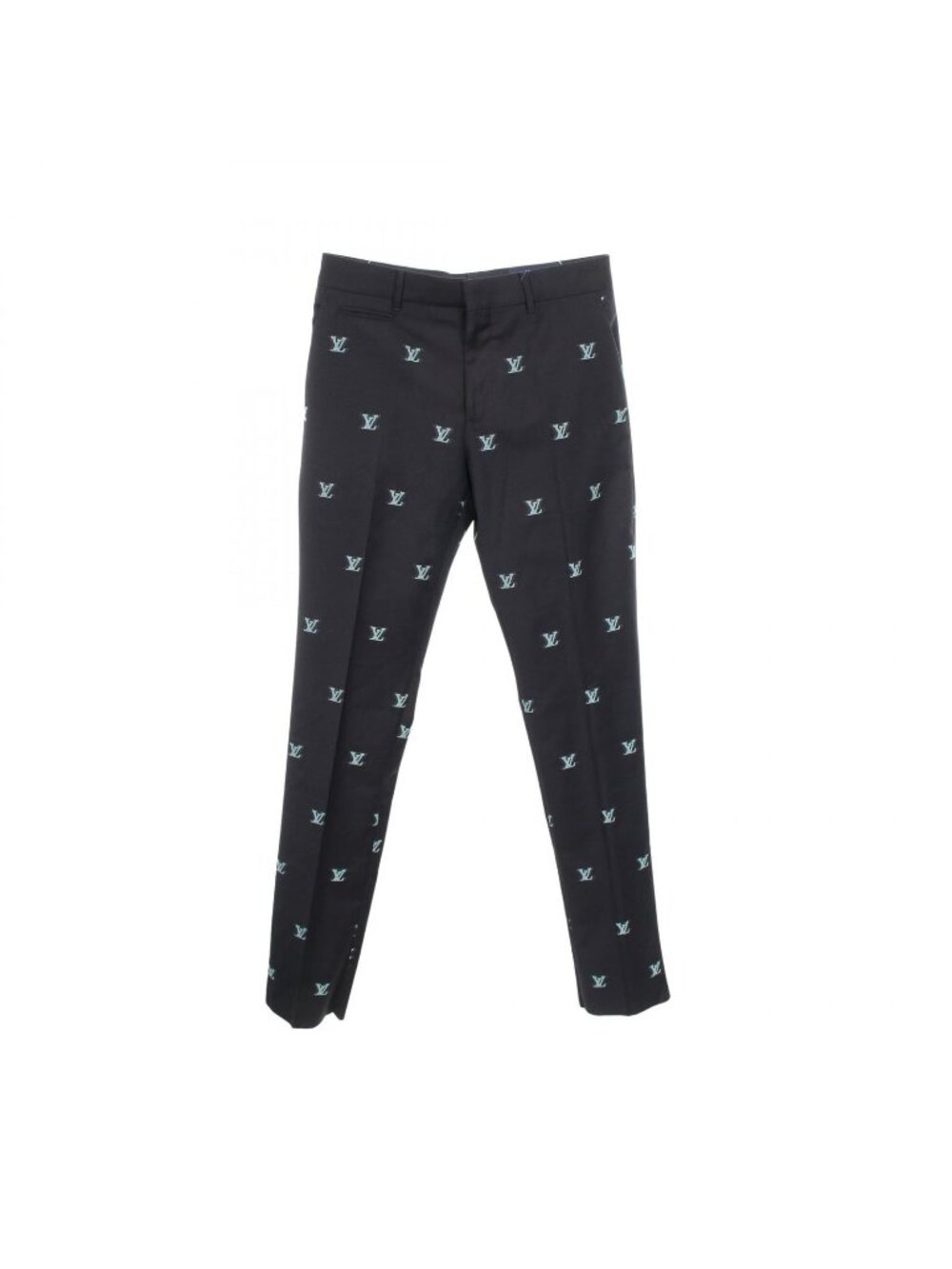 Louis Vuitton Pants LV Logo Jacquard Ur8 Wool Trousers